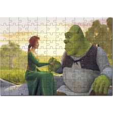 St. Morritz Shrek ve Fiona Prens 255 Parça Puzzle Yapboz Mdf (Ahşap)