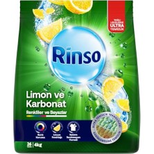 Trendexa Toz Çamaşır Deterjanı Limon ve Karbonat Renkliler ve Beyazlar Için 4 kg