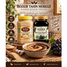 Hakbur Bozkır Yöresel Bozkır Tahin Merkezi Muhteşem Ikili Beyaz Tahin 935 Gr- Köy Üzüm Pekmezi 950 gr (Doğal&katkısız