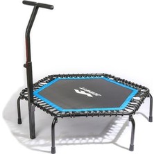 Trendexa Katlanabilir Tutunmalı Fitness Trambolin Mavi, 150 kg Taşıma Kapasiteli