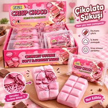 DMR Accessoire Crısp Choco Sukuşi Çıtır Pembe Renk Çikolata Sukuşi 1 Adet Kırılan Çikolatalı Sukuşi ( Yenilmez )