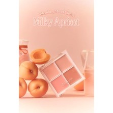 Trendexa Blending Mood Cheek 4'lü Krem Allık Seti, Karıştırılabilir Renk Tonları, 18 Milky Apricot