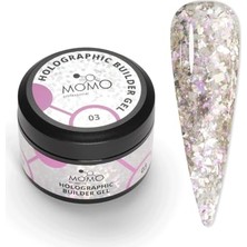 Trendexa No.03 Glitter Pembe Simli Holografik Protez Tırnak Jeli, 10 G
