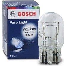 Trendexa 1pcs 12V 21/5W W21/5W Pure Light Ampul 1987302252