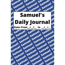 Trendexa Kişiselleştirilebilir Günlük Defteri - Samuel, Blue Kapak