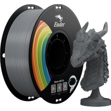 Trendexa Upgrade Ender 3D Yazıcı Filamenti, Gri Pla+ Filamenti 1,75 Mm, 1 kg Makara (1,0 Kg), Doğruluk +/- 0,02 Mm, Vakumlu Ambalaj