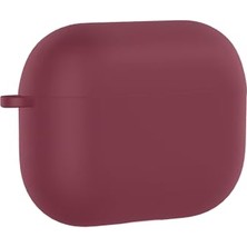 Trendexa Apple Airpods Pro 3 ile Uyumlu Standart Silikon Kılıf Koyu Mor