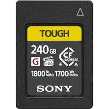 Trendexa 240GB Sert Cfexpress Tip A Flash Bellek Kartı, Video Performansı Garantili VPG400 Yüksek Hızlı G Serisi (Okuma Hızı 1800 Mb/s, Yazma Hızı 1700 Mb/s) - CEA-G240T (240GB)