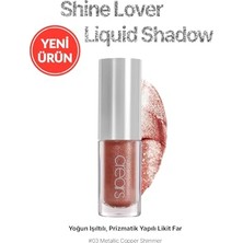 Trendexa Shine Lover Liquid Shadow 03 Metallic Copper, Prizmatik Yapılı Likit Far