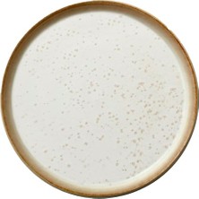 Trendexa Krem Taş Tatlı Tabağı, 21 cm