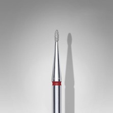 Trendexa Elmas Manikür Freze Ucu, Ince Damla Modeli, Kırmızı, 3 mm FA50R012-3