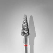 Trendexa Kırmızı Koni Çelik Manikür Freze Ucu FT71R060/14