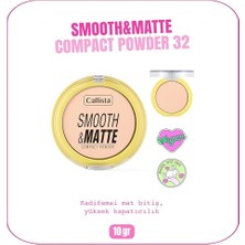 Trendexa Smooth & Matte Compact Powder Mat Bitişli Toz Pudra - 32 Warm Sand
