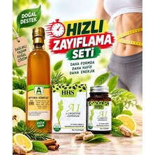 AKTARZANE Hızlı Doğal Zayflama Seti Dettoks Sirkesi ve Bitkisel Kapsül Ikili Set