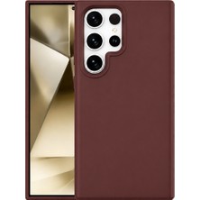 Akıllı Bayi Samsung Galaxy S24 Ultra Kılıf First Silikon - Bordo