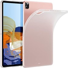 Trendexa Apple iPad Pro 11INÇ M4 2024 ile Uyumlu Hibrit Silikon Kılıf A2836 A2837 A3006, Renksiz