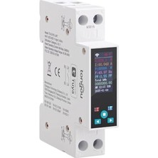 Trendexa Wifi 50 Amper Ekranlı Enerji Ölçer Akıllı Sigorta, Tuya, Smart Life ve Home Assistant Uyumlu