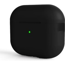 Trendexa Apple ile Uyumlu Airpods Pro 2 Standart Silikon Kılıf Siyah