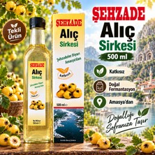 Şehzade Alıç Sirkesi 500 ml Cam Şişe – Doğal Fermantasyon, Katkısız