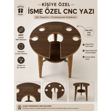 Bozkurt Cnc Nargile Sehpası Kişiye Özel Cnc Isim Kazıma %100 Mdf Şık Kullanışlı Dekoratif