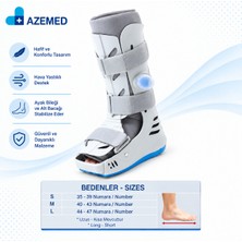 Azemed Air Walker Ortezi Ayak Bileklik Havalı Yürüme Botu Uzun