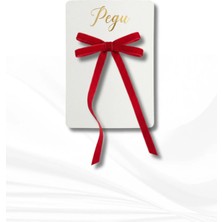 Pegu Minik Düşler Serisi , Tekli Kırmızı Kadife Kurdele Fiyonk Saç Tokası , Pens Toka . Okul Öncesi , Okul, Ilkokul , Çocuk ve Genç Toka , Düğün Nişan Kutlama Davet Abiye ..
