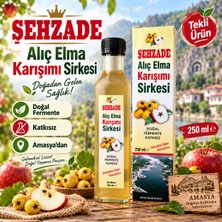 Şehzade Alıç Elma Karışımı Sirkesi 250 ml Cam Şişe – Doğal Fermente, Katkısız