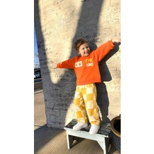 Poala Kids Erkek Çocuk Turuncu Dino Takım