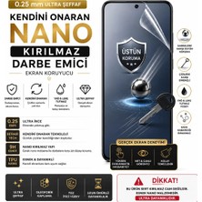Astakos iPhone 17 Pro Max - 18 Pro Max Uyumlu 0.25MM Kendini Onaran Repair Şeffaf Nano Kırılmaz Darbe Emici Ekran Koruyucu Karbon 3D Epu