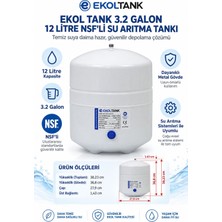 Sumemba Ekol Tank 3.2 Galon 12 Litre Nsf Li Su Arıtma Tankı