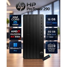 Hp Pro Tower 290 G9 Intel Core I5-13500 16 GB Ddr4 512 GB SSD Radeon Rx 550 Windows 11 Pro Masaüstü Bilgisayar 623Y0ETRX550RNP01