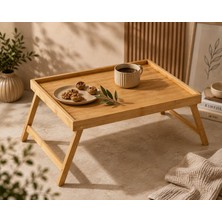 BK Ev ve Dizayn Bambu Katlanır Çok Amaçlı Masa (30*40 Cm)
