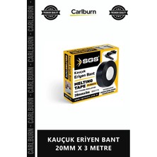 Carlburn Özel Üretim Su Geçirmez Izolasyon Yalıtım Sızdırmazlık Elektrik Kauçuk Eriyen Bant 20MM x 3 Metre