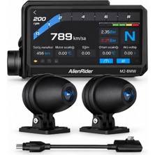 Alienrider M2-Bmw 6.2 Inç Akıllı Sürüş Ekranı ve Kamera Seti - Wonder Wheel - Android Auto