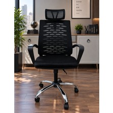 Ofiscore Ergonomik Fileli Ofis Yönetici Koltuğu Ayarlanabilir Başlık, Çift Mekanizmalı Ofis Çalışma Koltuğu,  Oyuncu Koltuğu