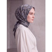 Ayshara Fırça Hâlesi Puanlı Soyut Desenli Çift Taraflı Şal