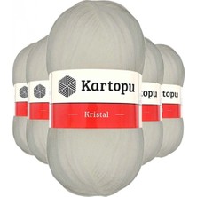 Pileli Store 5 Adet Kristal Çift Katlı El Örgü Lif Ipi Ekru K013
