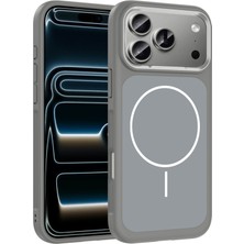 Kupa iPhone 18 Pro Max Uyumlu Kılıf Metal Kamera Çerçeve Mat Arka Yüzey Şık Tasarım Kapak