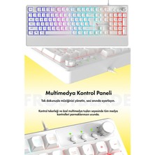 Gameagle Rgb Membran Gaming Kablolu Oyuncu Klavyesi, Anti-Ghosting, Bilek Destekli, 11 Renk Rgb Mod