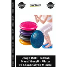 Carlburn Özel Üretim Fitness Core Kas Denge Diski Dikenli Masaj Yüzeyli Pilates Koordinasyon Minderi