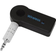 Store PM-12767 Mikrofonlu Bluetooth Ses Alıcı Araç ve Hoparlör Için Aux Girişli Kablosuz Dönüştürücü Kiti
