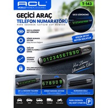 Azurtech Acl T-143 Geçici Araç Telefon Numaratörü Parkline Otopark Telefon Numarası Aparatı