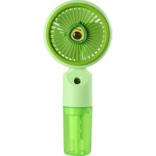 Feny FN-F50 Yeşil 3 Kademeli Hız Buharlı Ferahlık Elde Kullanım Dahili 800MAH Bataryalı Type-C Şarj Girişli VANTILATÖR(1923)