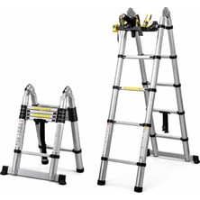 Store SN-29683 4+4 Metre Teleskopik Merdiven Karavan & Tekne Katlanır Alüminyum
