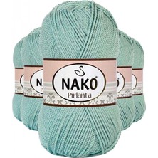 Pileli Store 5 Adet Pırlanta Amigurumi El Örgü Ipi Yünü Çağla Yeşili 12297