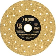 İbtaş SGS2240 - 115MM Profesyonel Dekton Porselen Hassas Elmas Kesici Gold