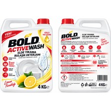 Bold Activewash Elde Yıkama Bulaşık Deterjanı Limon Ferahlığı 4 kg