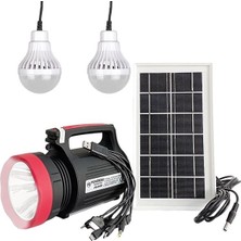 Store 10 Watt 22 Smd Ledli Solar Panelli 3 Ampullü Usb-Mp3-Radyo Destekli Solar Fener YJ-1908TSYK