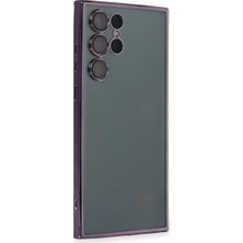 Store Samsung Galaxy S22 Ultra Kılıf Razer Lensli Silikon - Mor