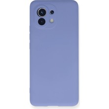 Store Xiaomi Mi 11 Kılıf Nano Içi Kadife Silikon - Lila